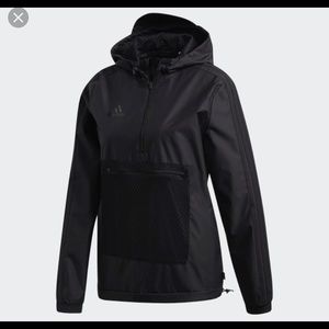 Adidas Black Windbreaker